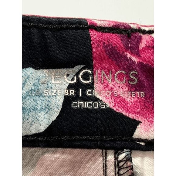 Chico's Floral Jegging Size 8 - Picture 7 of 8